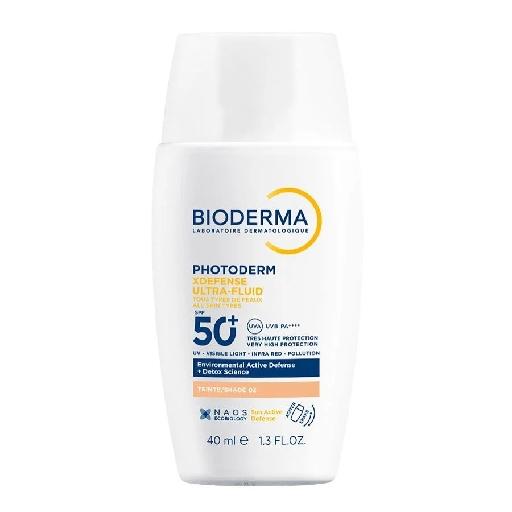 Ультра флюїд Bioderma (Біодерма) Photoderm (Фотодерм) XDefense Ultra Fluid сонцезахисний тон 02 для обличчя SPF50+ 40 мл
