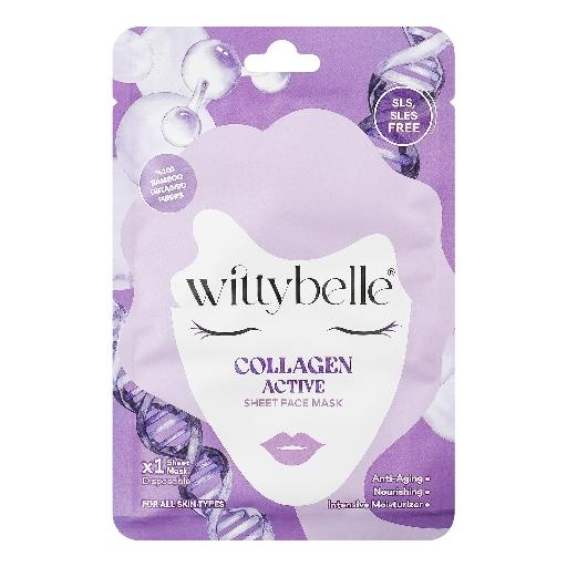 Маска Wittybelle (Віттібелл) Collagen Active Sheet Face Mask для обличчя колаген актив тканинна 25 г