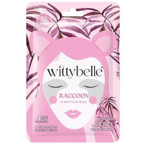 Маска Wittybelle (Віттібелл) Raccoon Sheet Face Mask для обличчя єнот тканинна 25 г